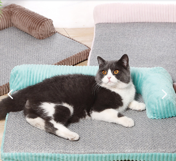 Cama terapéutica tipo sofá para perros y gatos – confort y descanso 🐾🛋️