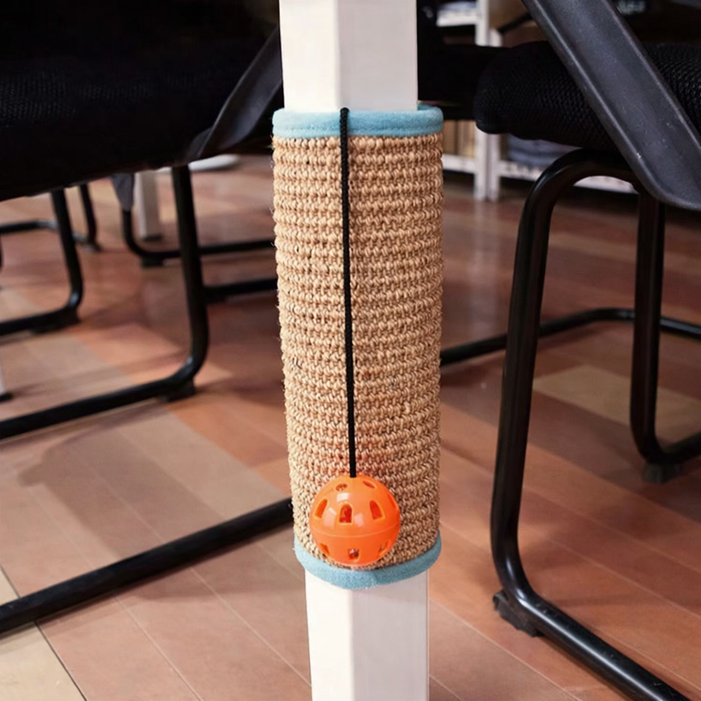 🐱 Rascador de esquina para gatos con sisal y pelota