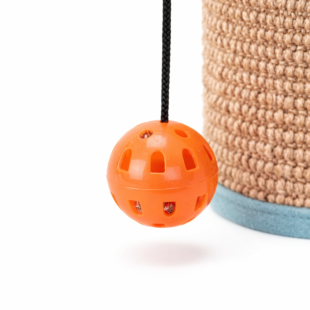 🐱 Rascador de esquina para gatos con sisal y pelota