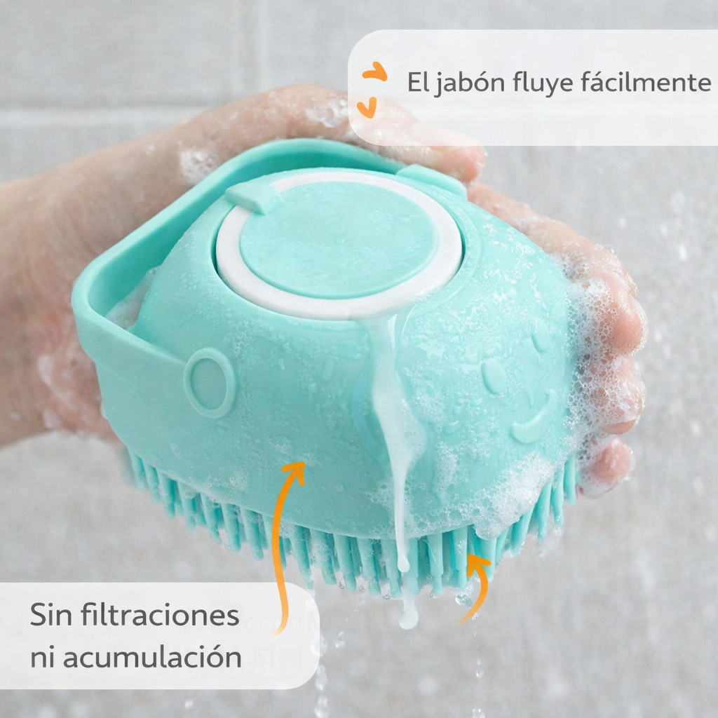 Cepillo corporal de silicona suave multiuso 🛁🐶