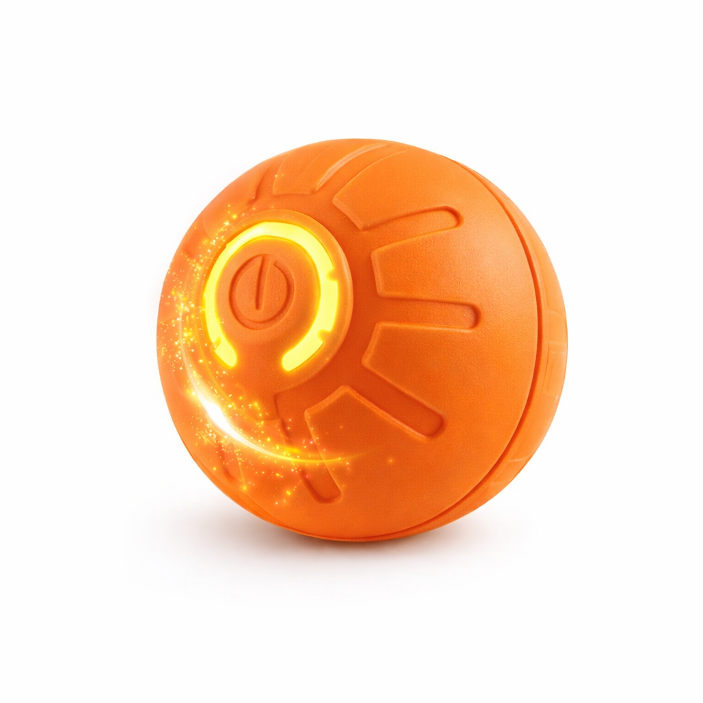 🛒 Pelota inteligente para mascotas – movimiento autónomo y luces LED