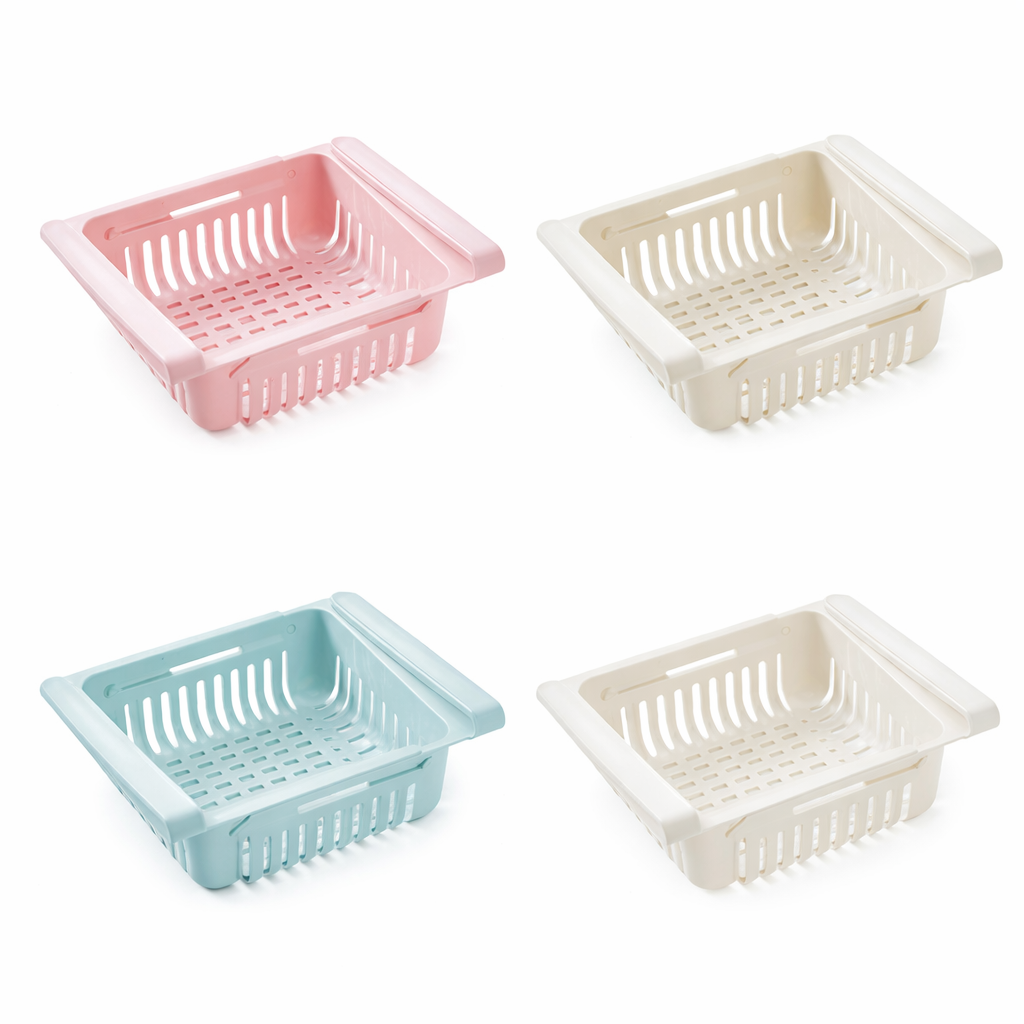 Organizador colgante para nevera con rendija y cajón extraíble 🧊🧺✨