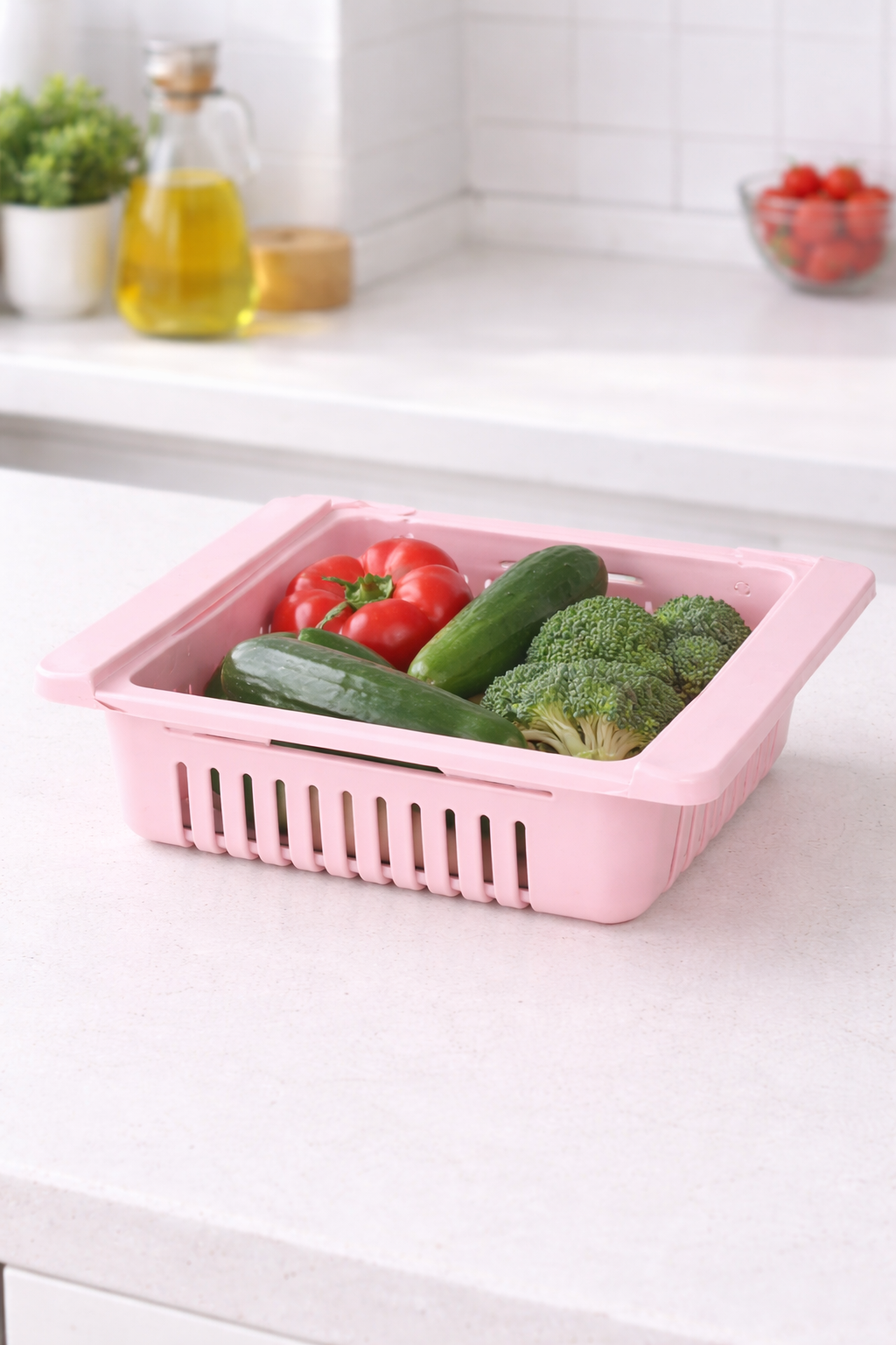 rganizador colgante para nevera con rendija y cajón extraíble 🧊🧺✨