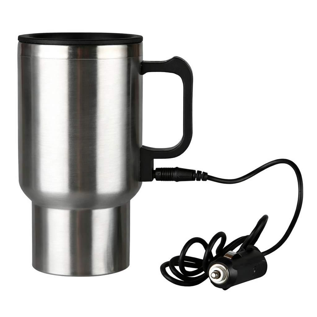 🚗☕ Hervidor Portátil 12V para Auto | Mug Acero Inoxidable Anti Derrames