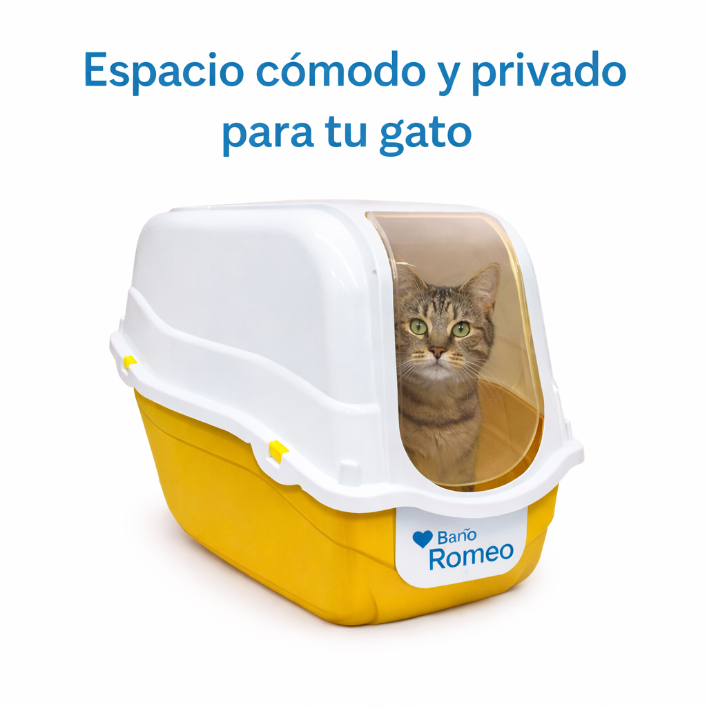 🐾 Baño sanitario cubierto para gatos: higiene y privacidad total 🚽✨