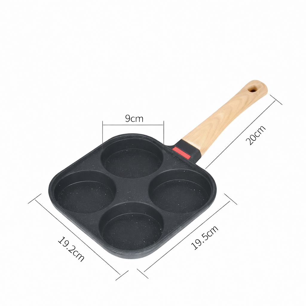 ⭐🍳 Sartén antiadherente de 4 tazas – diseño multifunción