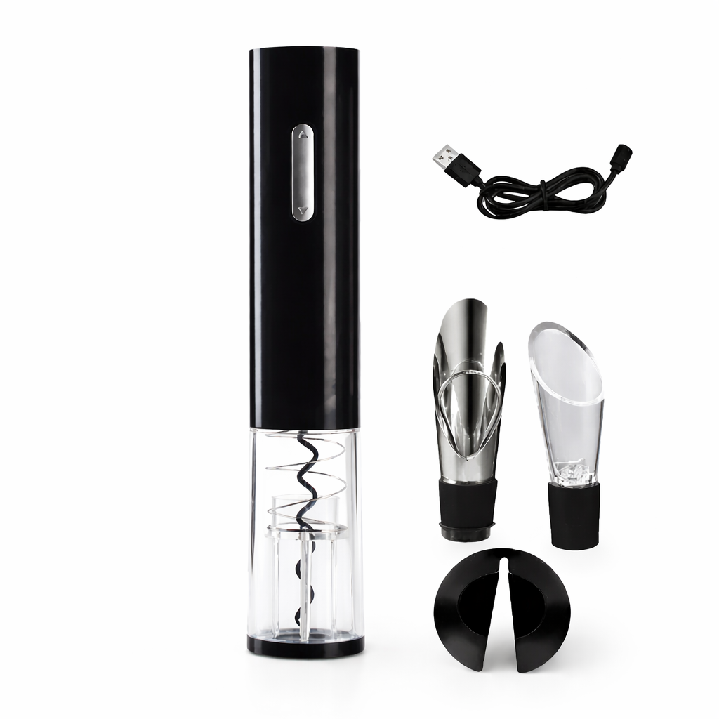 🍷 Abridor eléctrico de vino recargable USB