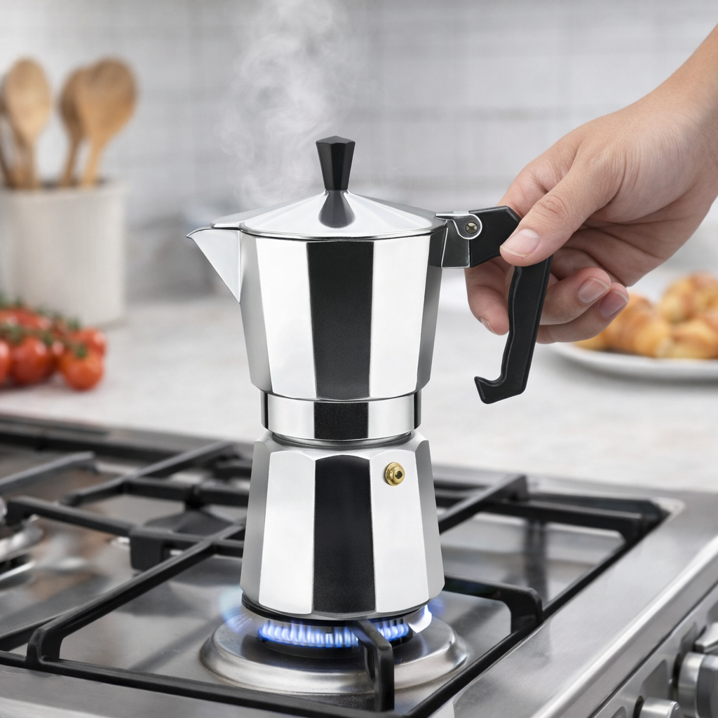 ☕ Cafetera Exprés Greca 6 Tazas – Café intenso estilo italiano