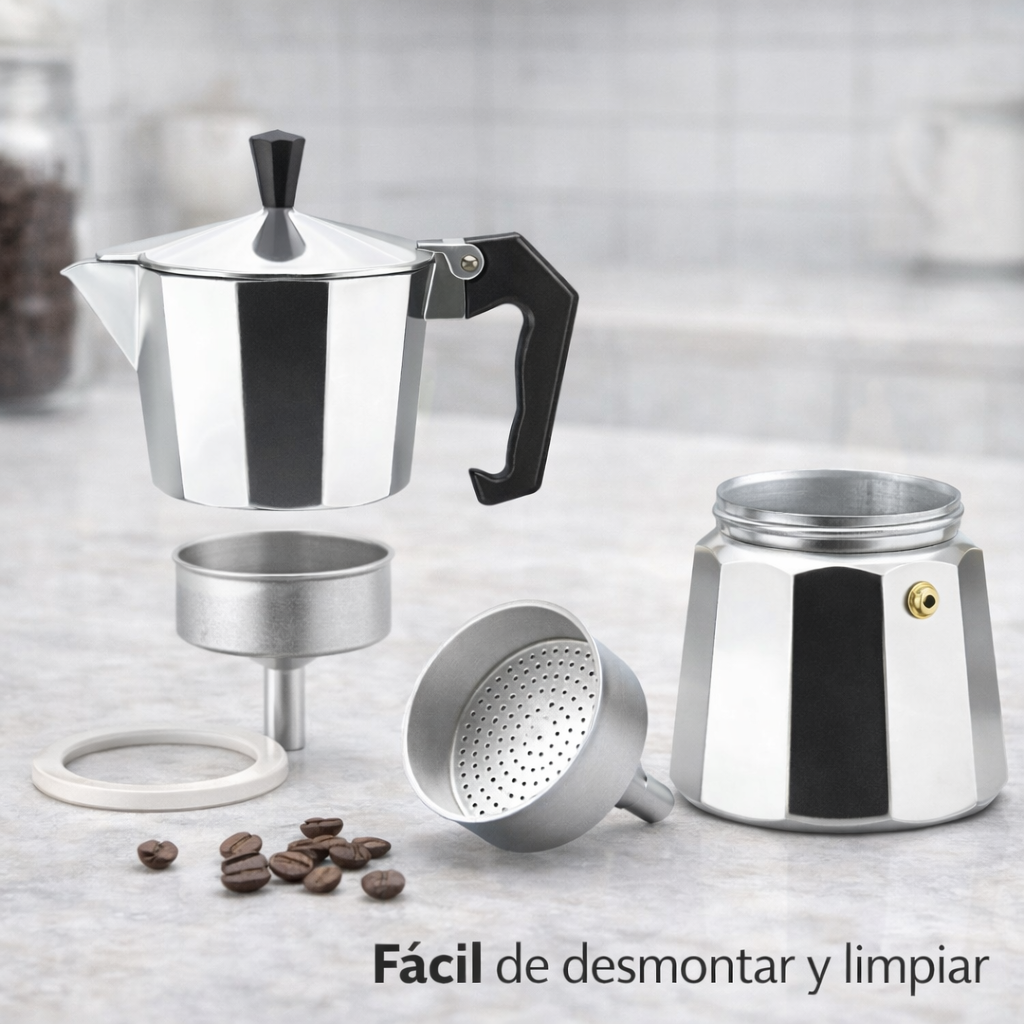 ☕ Cafetera Exprés Greca 6 Tazas – Café intenso estilo italiano